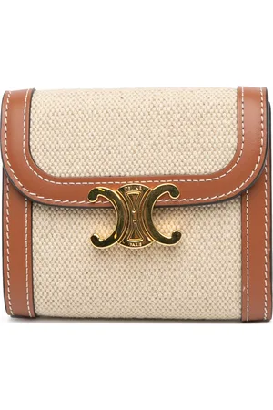 Céline 2023 Triomphe Canvas Tri-fold Wallet