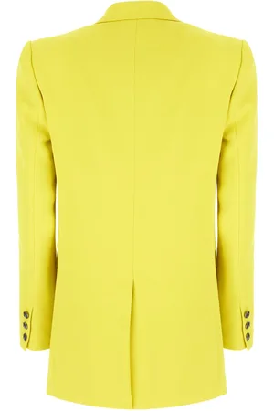Elisabetta Franchi Acid green polyester blazer