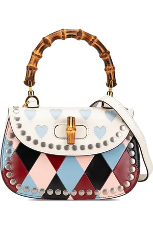 Gucci 2016-2024 Calfskin Lovelight Bamboo Top Handle Bag