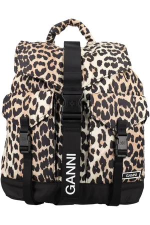 Ganni Tech Backpack Marrone