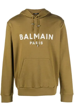 Balmain Sweaters Khakiwhite