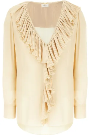 Saint Laurent Beige silk blouse