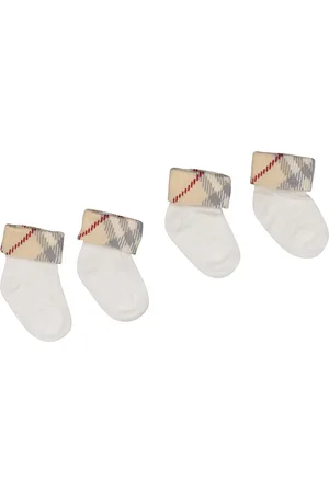 Burberry Baby Unisex Sokjes In Wit