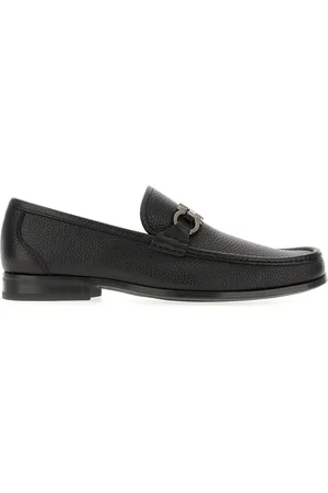 Salvatore Ferragamo Black leather Grandioso loafers