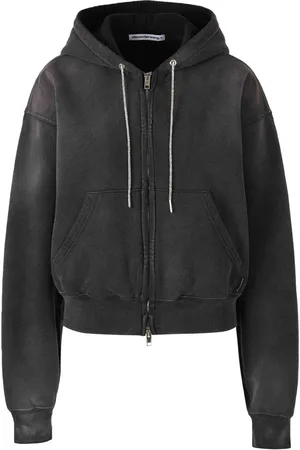 Alexander Wang Cropped Zip Sweatshirt