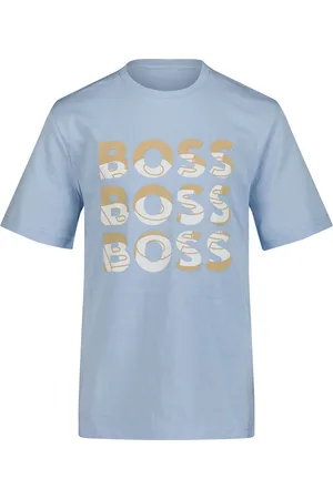HUGO BOSS Kinder Jongens T-Shirt In Licht Blauw