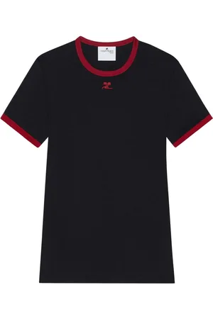 Courrèges T-Shirts And Polos Black Ruby