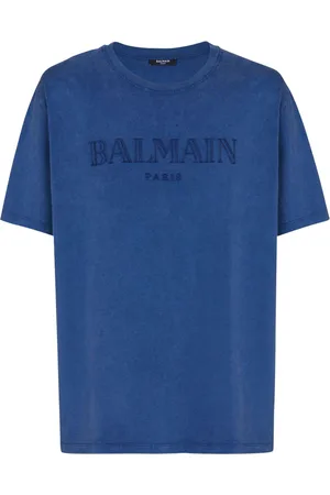Balmain T-Shirts And Polos Blue