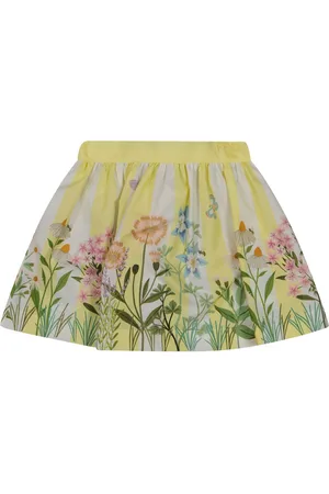 Fendi Baby Meisjes Rokje In Geel