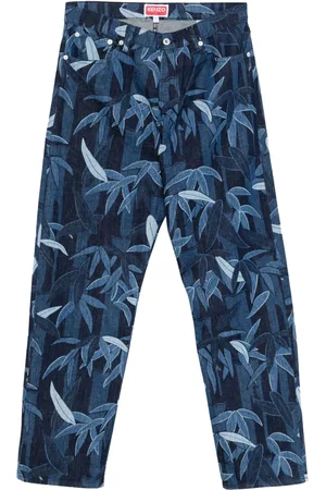 Kenzo Trousers Rinse Blue Denim