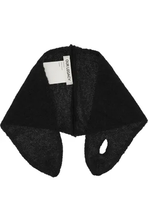 OUR LEGACY Black wool blend scarf