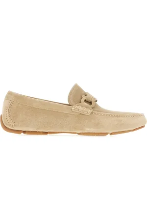 Salvatore Ferragamo Beige suede loafers