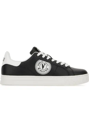 VERSACE Two-tone leather sneakers