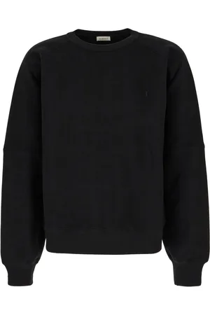 Saint Laurent Black cotton sweatshirt