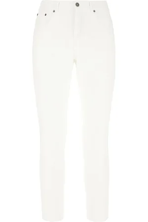 Dondup White stretch denim jeans