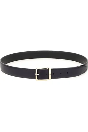Montblanc Black leather reversible belt