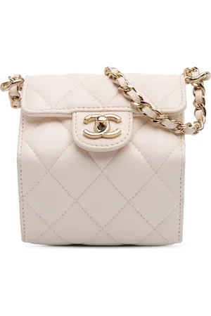 CHANEL 2021-2024 Quilted Lambskin Foldable Jewelry Box with Chain