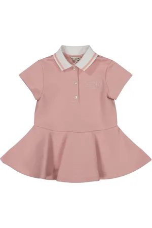 Fendi Baby Meisjes Jurk In Licht Roze