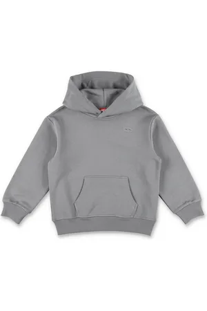 Diesel Hoodie Fleece D Big Back Grigio