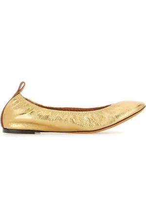 Lanvin Gold nappa ballerinas