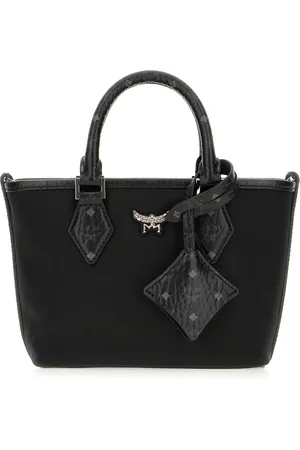 MCM Black nylon mini Aren handbag