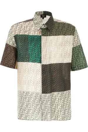 Fendi Embroidered linen shirt