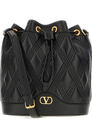 VALENTINO Black leather crossbody bag