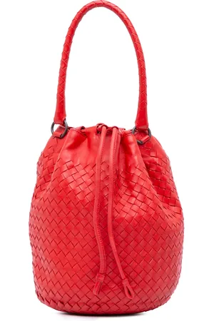 Bottega Veneta 2009 Nappa Intrecciato Drawstring Bucket Bag