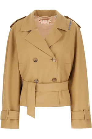 Marni Beige stretch polyester blend trench