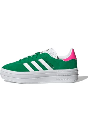 adidas Gazelle Bold Green Lucid Pink
