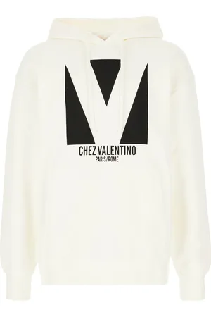 VALENTINO Ivory cotton sweatshirt