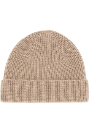 Ermenegildo Zegna Cappuccino cashmere beanie hat