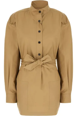 Saint Laurent Camel poplin blouse