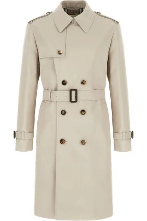 Burberry Light grey polyester blend trench