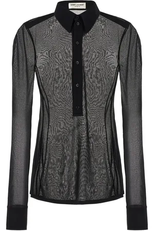 Saint Laurent Black viscose blouse