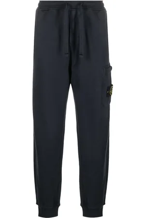 Stone Island Compass-badge cotton track pants