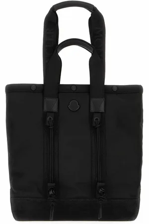 Moncler Black canvas shopping bag
