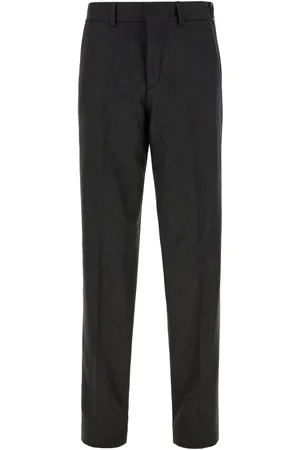 Fendi Dark grey stretch cashmere pants