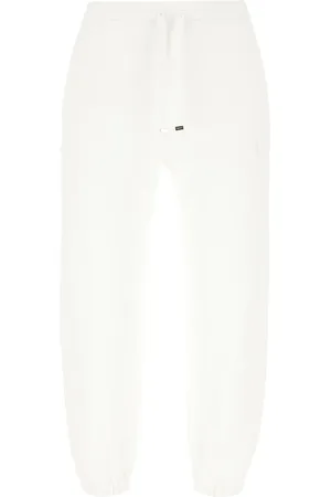 Alexander McQueen White cotton joggers