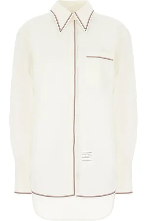 Thom Browne Sand cotton blend shirt