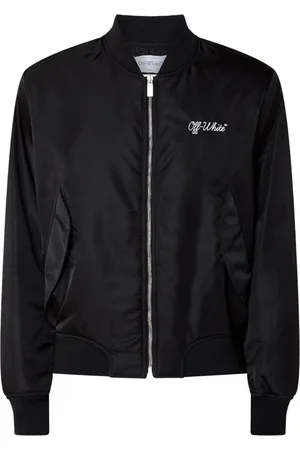 OFF-WHITE Script Nyl Varsity Bomber Nero