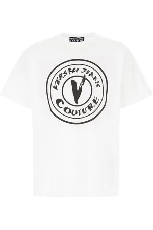 VERSACE White cotton t-shirt