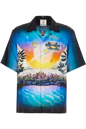 Casablanca Multicolor silk La PrÃ©monition shirt