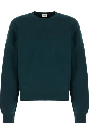 Saint Laurent Dark green cotton sweatshirt