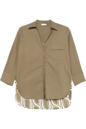 Liu Jo WHITE Shirts Green