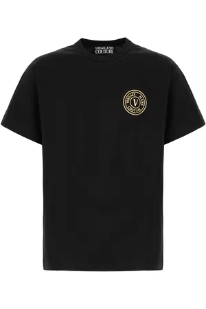 VERSACE Black cotton t-shirt