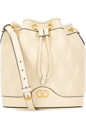 VALENTINO Ivory leather crossbody bag