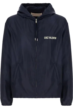 VALENTINO Midnight blue nylon jacket