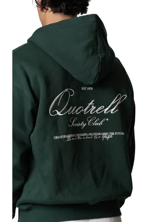 Quotrell Creators Zip Hoodie | Petrol/white