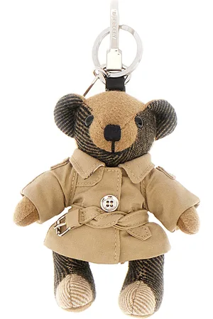 Burberry Silver metal key ring